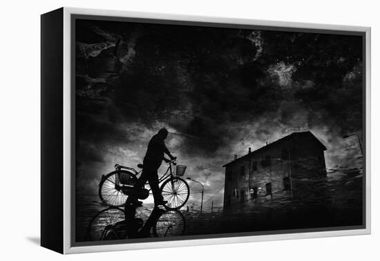 Tired of Pedaling...-Antonio Grambone-Framed Premier Image Canvas