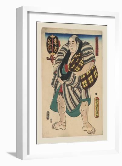 Tired Sumo Wrestler-null-Framed Art Print