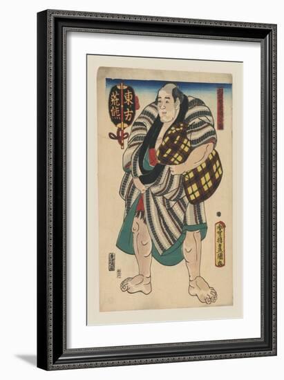 Tired Sumo Wrestler-null-Framed Art Print