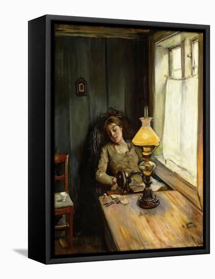 Tired-Christian Krohg-Framed Premier Image Canvas