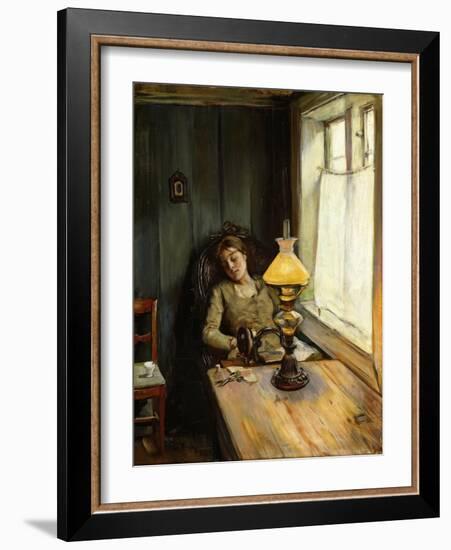 Tired-Christian Krohg-Framed Giclee Print