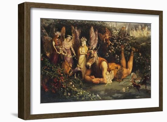 Titania and Bottom, from a Midsummer Night's Dream-John Anster Fitzgerald-Framed Giclee Print