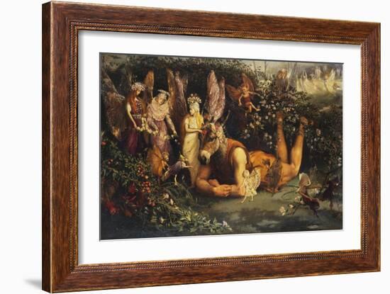 Titania and Bottom, from a Midsummer Night's Dream-John Anster Fitzgerald-Framed Giclee Print