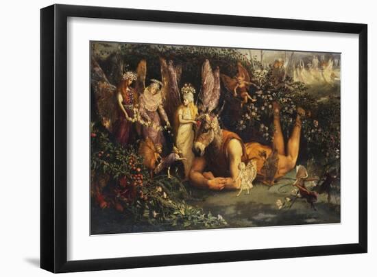 Titania and Bottom, from a Midsummer Night's Dream-John Anster Fitzgerald-Framed Giclee Print