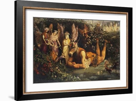 Titania and Bottom, from a Midsummer Night's Dream-John Anster Fitzgerald-Framed Giclee Print