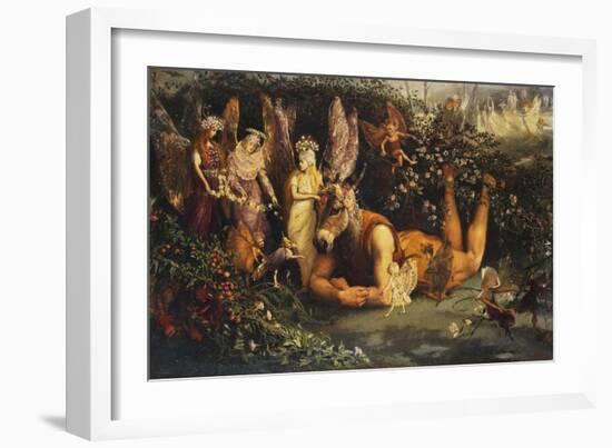 Titania and Bottom, from a Midsummer Night's Dream-John Anster Fitzgerald-Framed Giclee Print