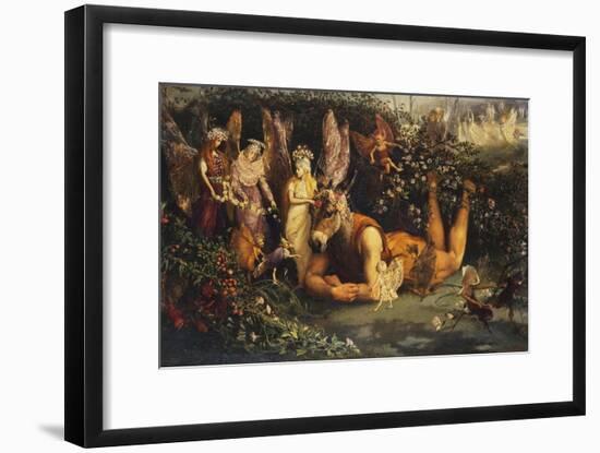 Titania and Bottom, from a Midsummer Night's Dream-John Anster Fitzgerald-Framed Giclee Print