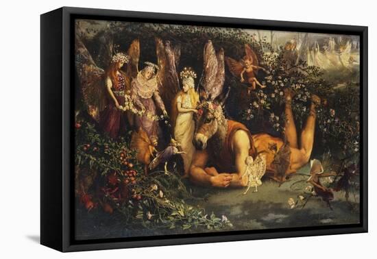 Titania and Bottom, from a Midsummer Night's Dream-John Anster Fitzgerald-Framed Premier Image Canvas