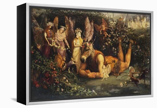 Titania and Bottom, from a Midsummer Night's Dream-John Anster Fitzgerald-Framed Premier Image Canvas