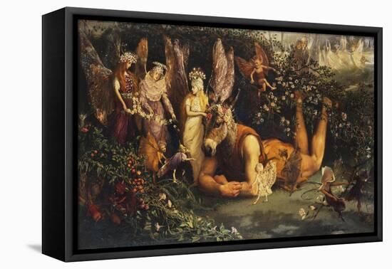 Titania and Bottom: Scene from a Midsummer-Night's Dream-John Anster Fitzgerald-Framed Premier Image Canvas