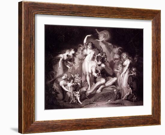 Titania, Bottom and the Fairies, Act 4, Scene 1 of a Midsummer Night's Dream, from 'shakespeare'…-Henry Fuseli-Framed Giclee Print