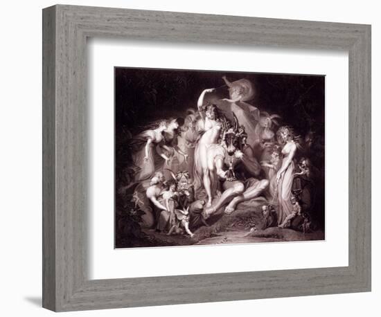 Titania, Bottom and the Fairies, Act 4, Scene 1 of a Midsummer Night's Dream, from 'shakespeare'…-Henry Fuseli-Framed Giclee Print