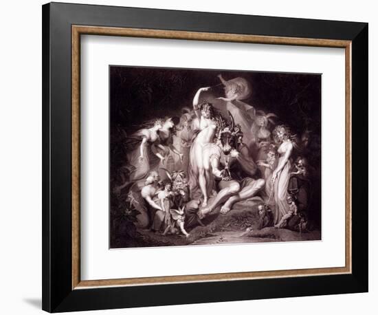 Titania, Bottom and the Fairies, Act 4, Scene 1 of a Midsummer Night's Dream, from 'shakespeare'…-Henry Fuseli-Framed Giclee Print