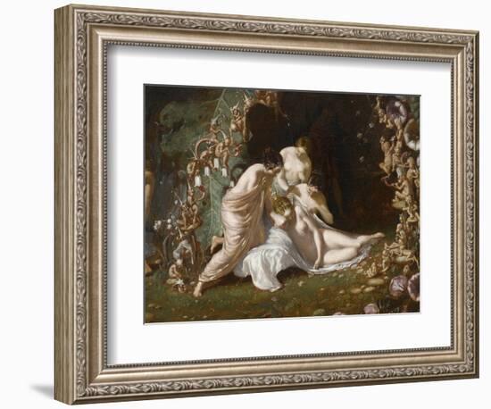 Titania endormie-Richard Dadd-Framed Giclee Print