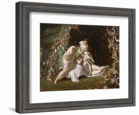 Titania endormie-Richard Dadd-Framed Giclee Print