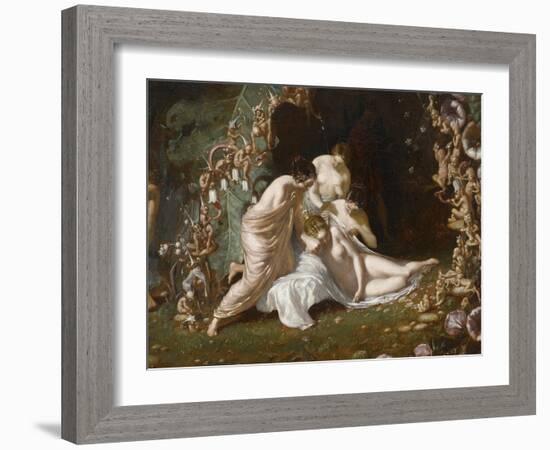 Titania endormie-Richard Dadd-Framed Giclee Print