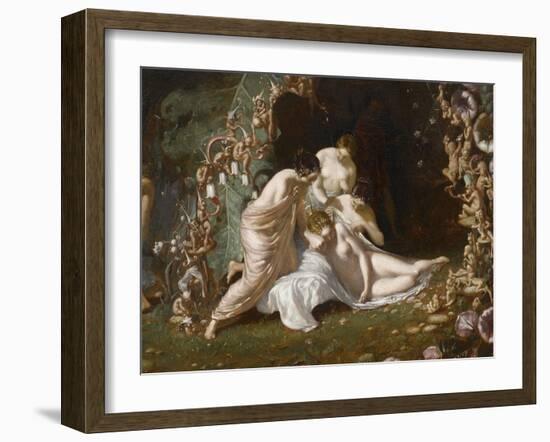 Titania endormie-Richard Dadd-Framed Giclee Print