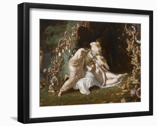 Titania endormie-Richard Dadd-Framed Giclee Print