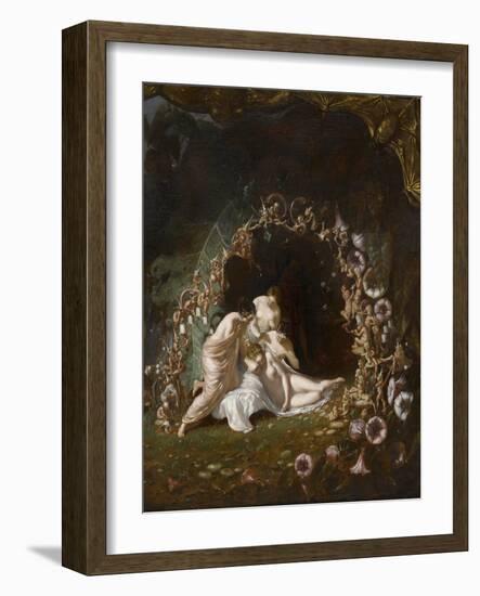 Titania endormie-Richard Dadd-Framed Giclee Print