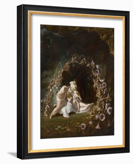 Titania endormie-Richard Dadd-Framed Giclee Print