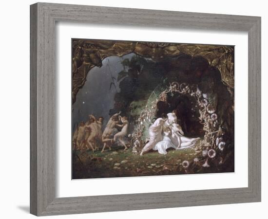 Titania endormie-Richard Dadd-Framed Giclee Print