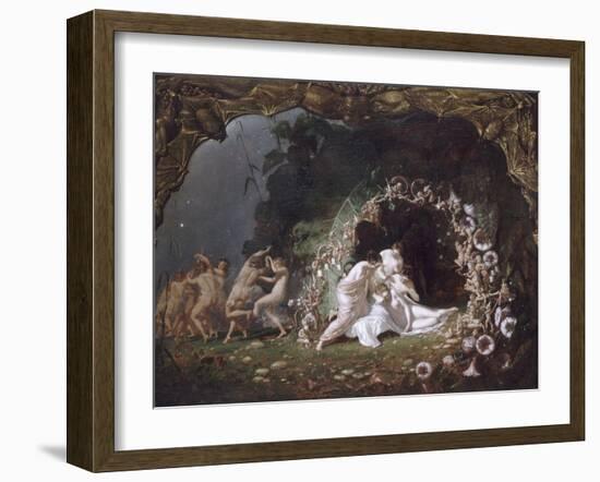 Titania endormie-Richard Dadd-Framed Giclee Print