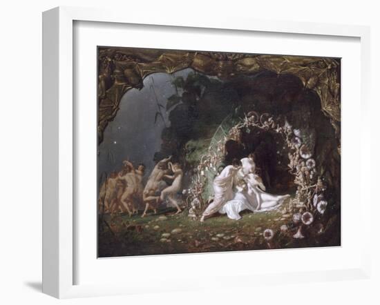 Titania endormie-Richard Dadd-Framed Giclee Print