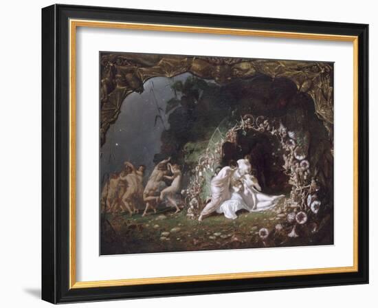 Titania endormie-Richard Dadd-Framed Giclee Print