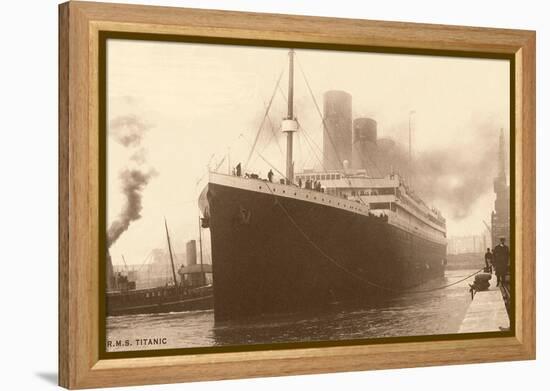 Titanic at the Dock-null-Framed Stretched Canvas