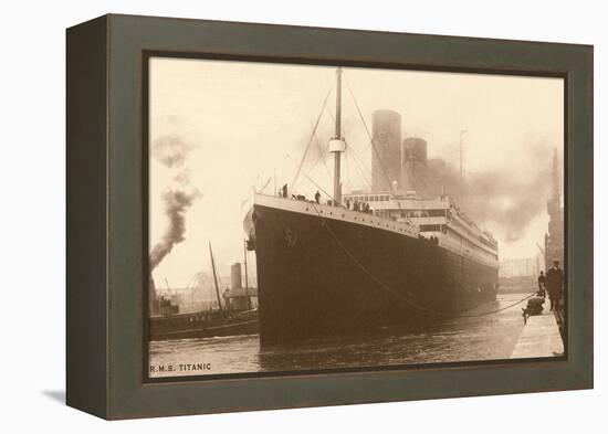 Titanic at the Dock-null-Framed Stretched Canvas