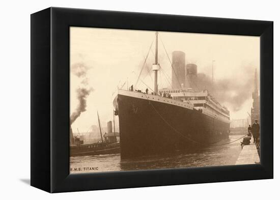 Titanic at the Dock-null-Framed Stretched Canvas