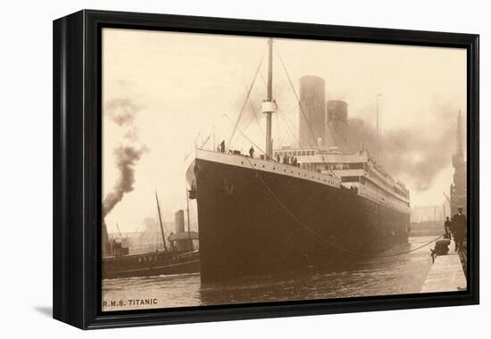 Titanic at the Dock-null-Framed Stretched Canvas