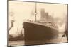 Titanic at the Dock-null-Mounted Art Print