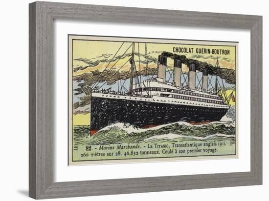 Titanic, British Transatlantic Liner, 1911-null-Framed Giclee Print