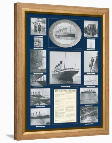 Titanic Poster-Father Francis Browne-Framed Stretched Canvas