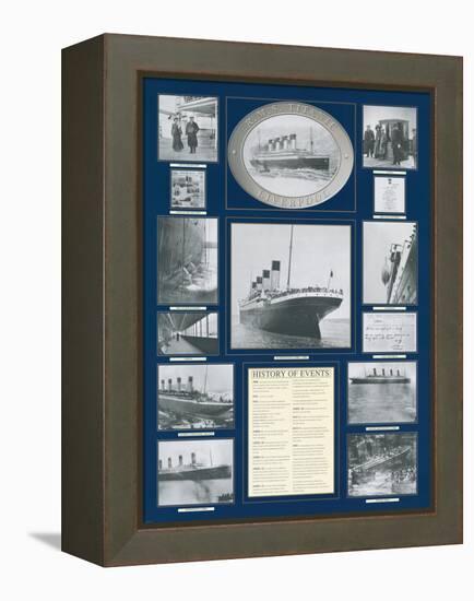 Titanic Poster-Father Francis Browne-Framed Stretched Canvas