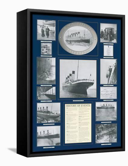 Titanic Poster-Father Francis Browne-Framed Stretched Canvas