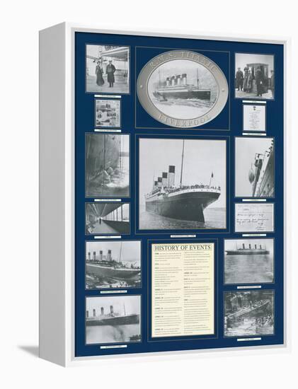 Titanic Poster-Father Francis Browne-Framed Stretched Canvas