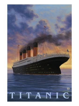 Titanic Scene - White Star Line Art Print by Lantern Press | Art.com
