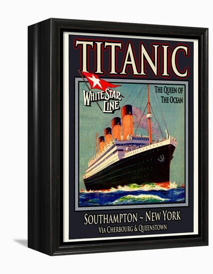 Titanic White Star Line Travel Poster 3-Jack Dow-Framed Premier Image Canvas