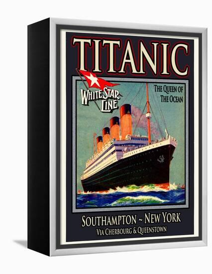 Titanic White Star Line Travel Poster 3-Jack Dow-Framed Premier Image Canvas