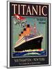 Titanic White Star Line Travel Poster 3-Jack Dow-Mounted Giclee Print