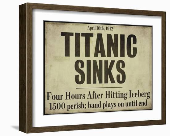 Titanic-null-Framed Giclee Print