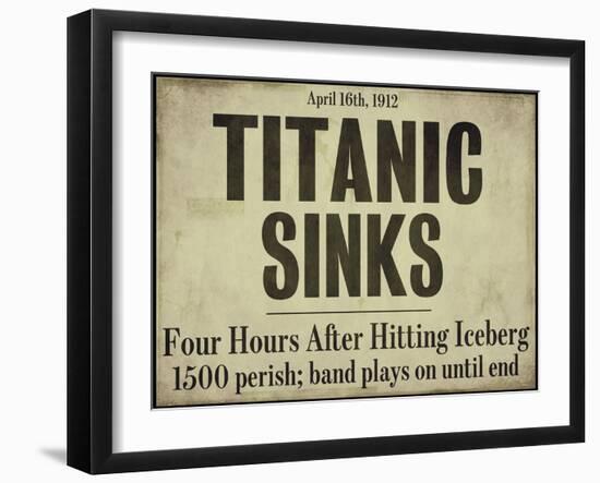 Titanic-null-Framed Giclee Print