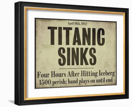 Titanic-null-Framed Giclee Print