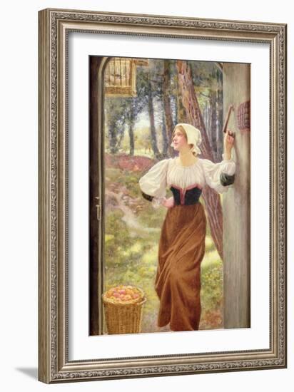 Tithe in Kind-Edward Robert Hughes-Framed Giclee Print