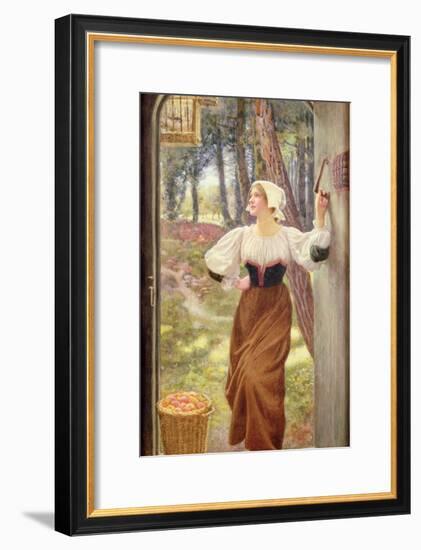 Tithe in Kind-Edward Robert Hughes-Framed Giclee Print