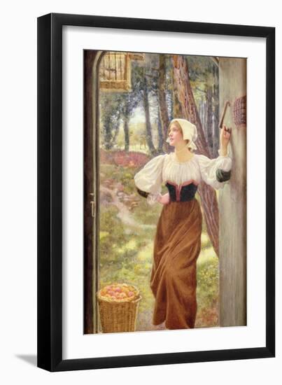 Tithe in Kind-Edward Robert Hughes-Framed Giclee Print