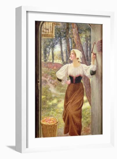 Tithe in Kind-Edward Robert Hughes-Framed Giclee Print