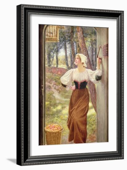 Tithe in Kind-Edward Robert Hughes-Framed Giclee Print